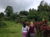 Beth with guide in Bali