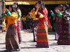 Women dancing at Bumthang tsechu