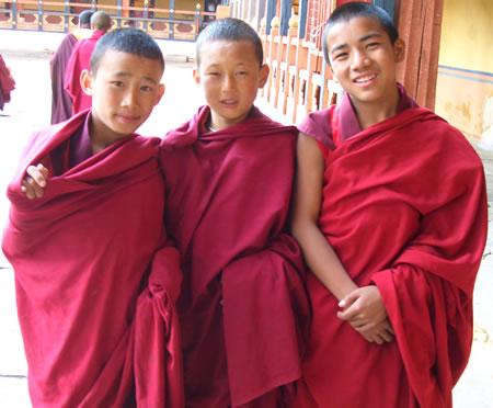 3 Monks at Temple