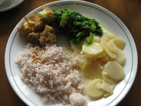 Typical lunch plate