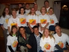 Co-ed group with Bhutan shirts