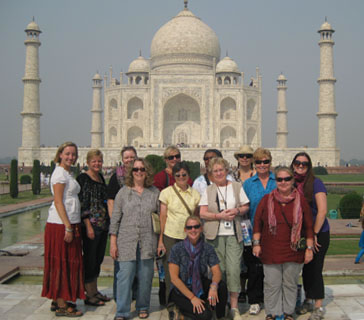 Group at Taj Mahal in Agra