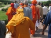 Pilgrims at Lotus Temple in Delhi