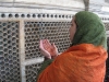 Woman at mosque in Delhi