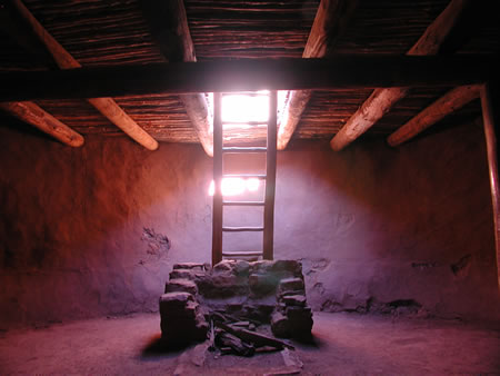 Kiva at Pueblo near Santa Fe