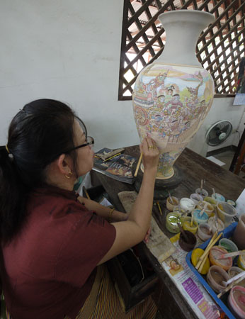 Pottery Painting in Chiang Mai