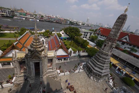 View from Wat Arun in Bangkok