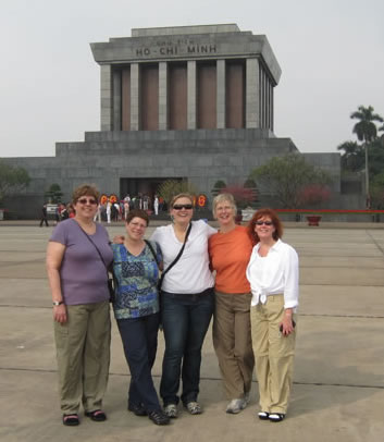 Group at Ho Chi Minh\'s Mausoleum
