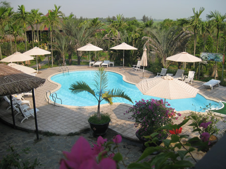 Hotel pool in Hoi An