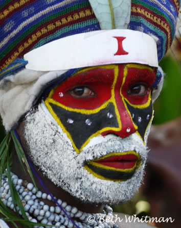 Papua New Guinea Mt. Hagen Singsing man