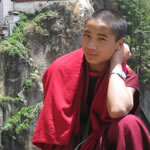Bhutan Monk at Tiger's Nest