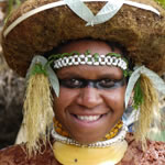 Woman at Mt. Hagen show Papua New Guinea