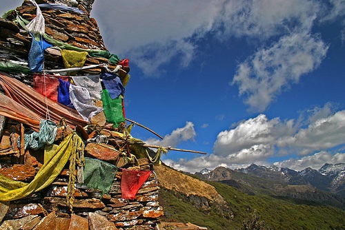 Chorten and Prayer Flags