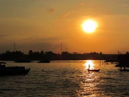 Vietnam sunset 