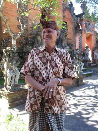 Indonesian royalty wearing a batik