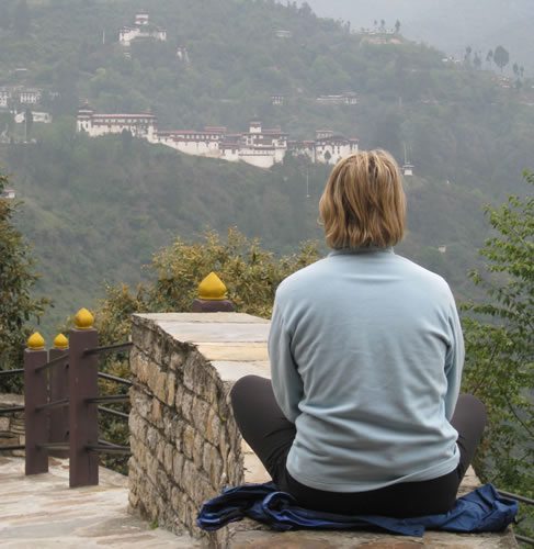 Bhutan Meditating