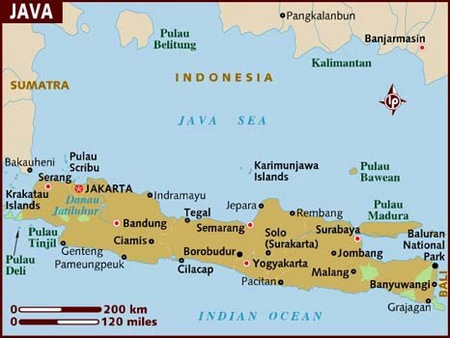 java and sumatra on world map