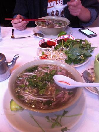 Eating Pho