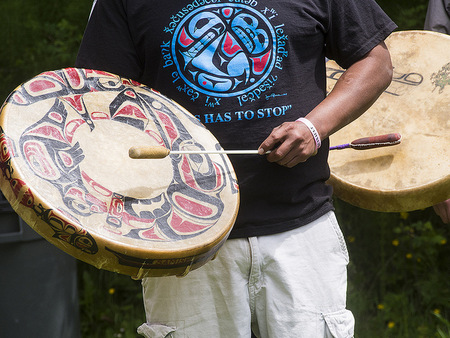 Salish drum