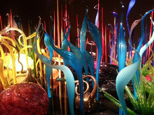 Chihuly Garden illuminated