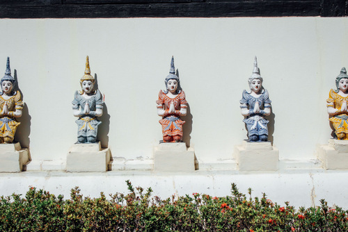 Chiang Mai temple statues