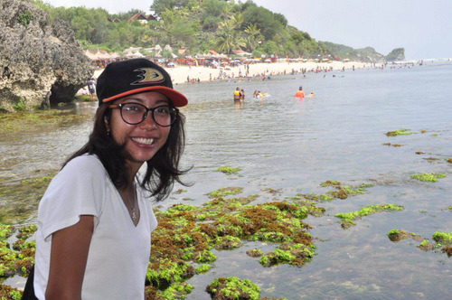 Atik at the beach