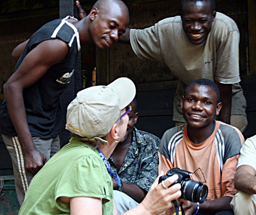 Leslie with guides