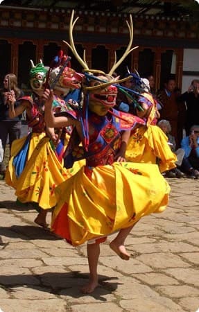 Tshechu Dancer Bhutan